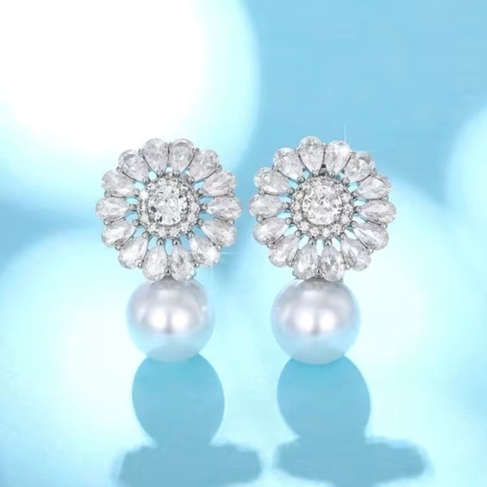 NWOT‎ Fashion tear drop pearl earrings beautiful for any occasion